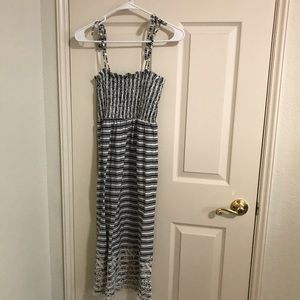 TOPSHOP black & white striped sundress midi 6